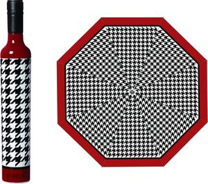 Wine Bottle Umbrella- Happening Houndstooth