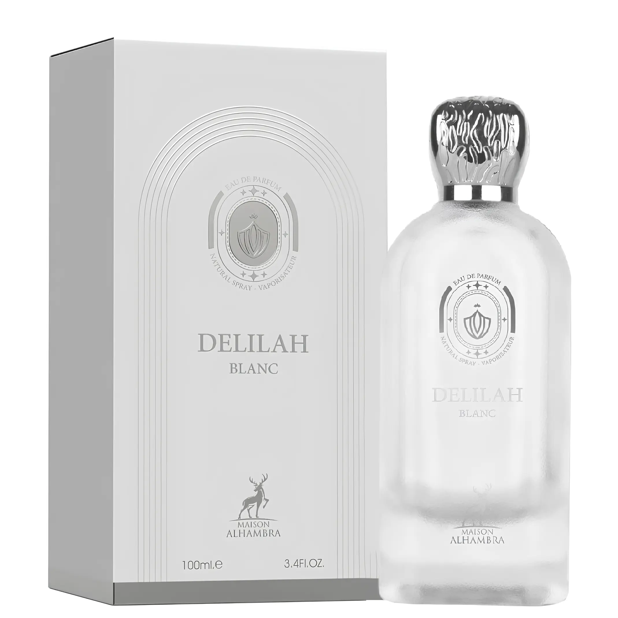 Maison Alhambra Delilah Blanc for Women Eau de Parfum Spray, 3.4 Ounce