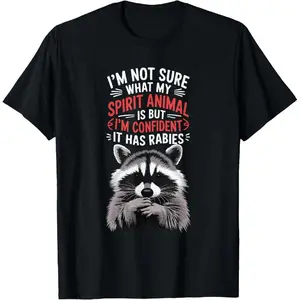 100% Cotton I'm Not Sure What My Spirit Animal Is But I'm Confident It T-Shirt For Men and Women Golf Gift T-Shirt For Men and Women graphic tee