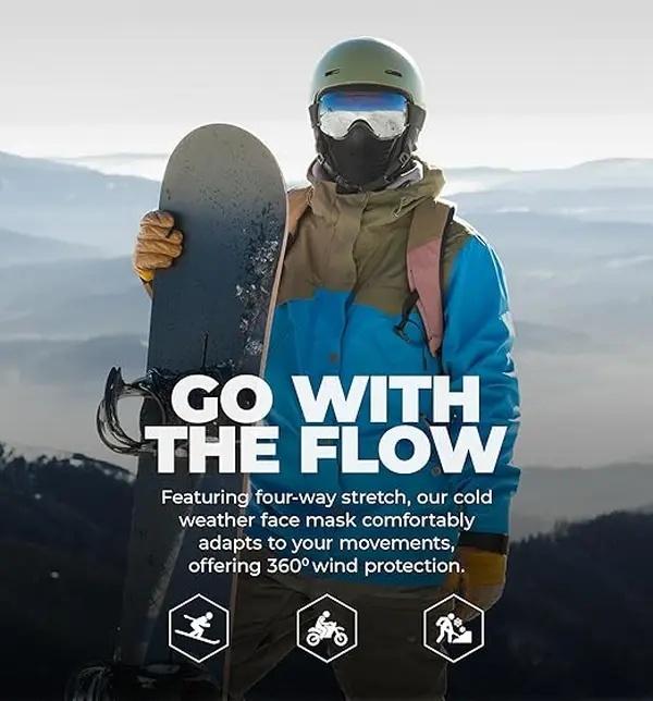 Warm Face Mask Protection Windproof Full Balaclava for Winter Skiing Snowboarding Motorcycling Ice Fishing Men Essential Outdoor Work Breathable