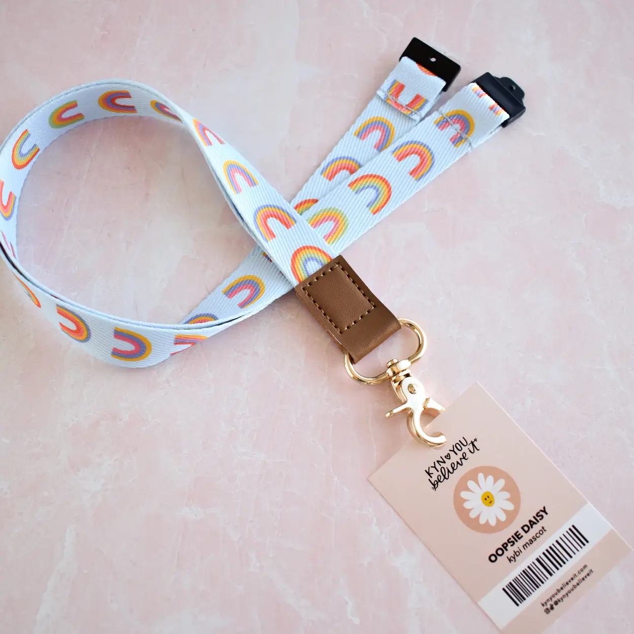 Rainbow Road Lanyard
