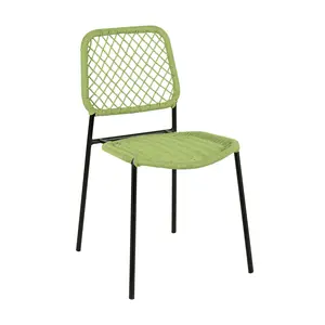 Lucy Dyed Cord Stackable Outdoor Dining Chair Lucy Dyed Cord Stackable Outdoor Dining Chair
