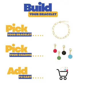 Build Your Bracelet: Zodiac Enamel Charms with Lobster Clasps Double sided