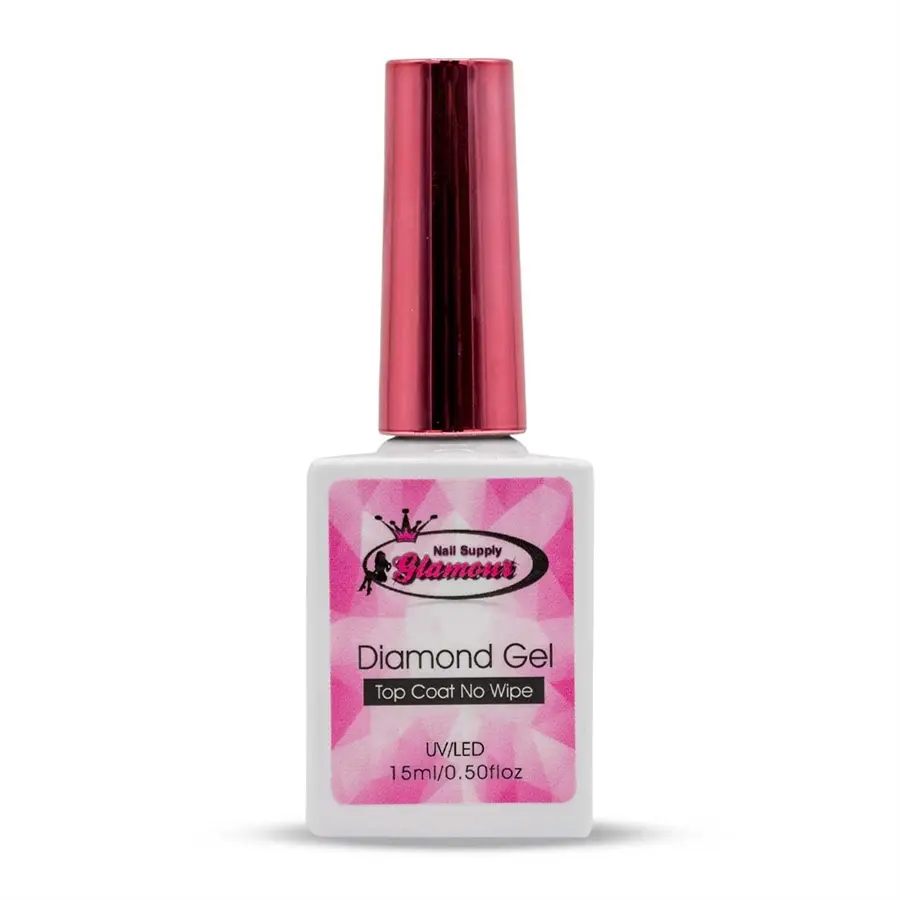Diamond GEL No Wipe Top Coat UV/LED Glossy Nail Care Nail Art Nail Polish Polish Nail Manicure high gloss topcoat gel clear gel
