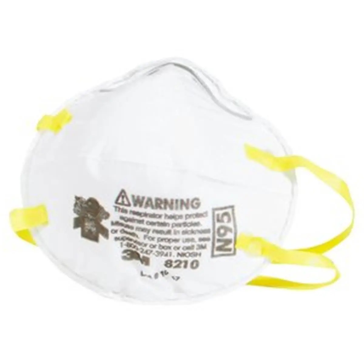 3M 8210PP20-DC N95 Dustproof Safety Mask for DIY Sanding - Particulate Protection Dust Mask, 20 per Box