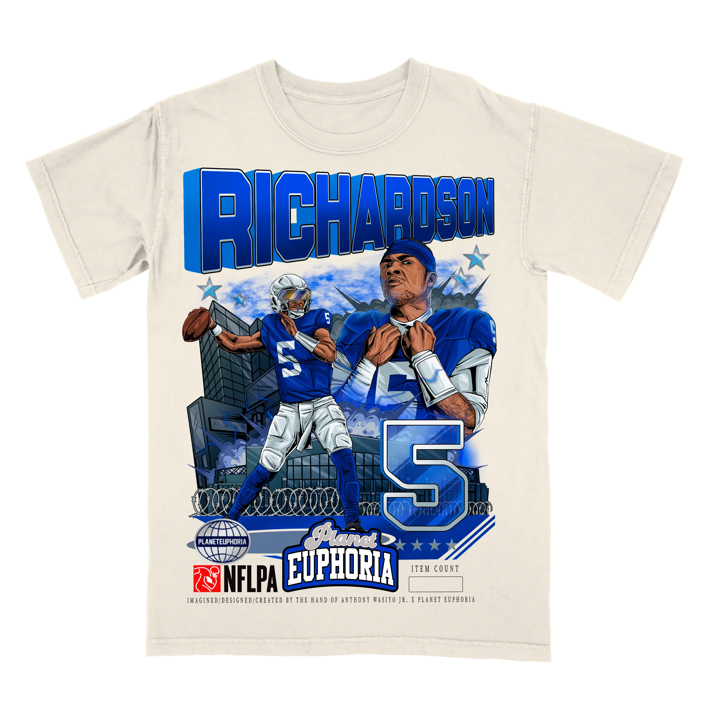 Anthony Richardson V2 Limited Edition Player Graphic T-Shirt
