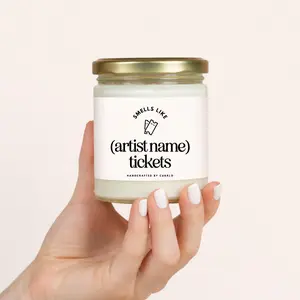 Concert Ticket Surprise Candle, Concert Reveal Gift