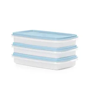 Tupperware Snack-Stor Slim Airtight Food Storage Containers (Set of 3)