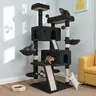MUTICOR 65in/87in  Multi-Level Cat Tree Tower for Indoor Big Cats with Cozy Plush Perches,Cat Condo,Sisal Scratching Posts & Hammock and Baskets