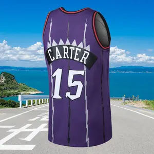 Vince Carter Classic-Design stitched Basketball Jerseys Retro Men's Sleeveless Purple shirt