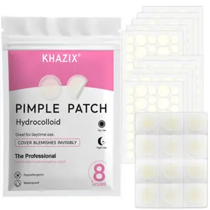 360pcs+12pcs Pimple Patches, Day and Night Hydrocolloid Acne Patches, with Hyaluronic Acid & Tea Tree Oil, Skincare for All-Day Use