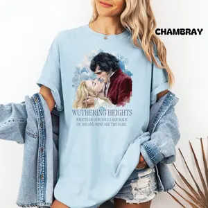 Wuthering Heights Tshirt, Emily Brontë Gothic Romance Sweatshirt Bookish Reader Gift, Heathcliffe Book Club Literary Dark Academia Gifts