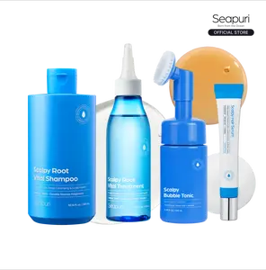 [Seapuri Official] Seapuri  SCALP TOTAL CARE FULL SET | Includes Root Vital Shampoo, Root Vital Treatment, Scalpy Scalp Serum, Scalpy Bubble Tonic | A COMPLETE Scalp, Hair Care for Sensitive Scalp