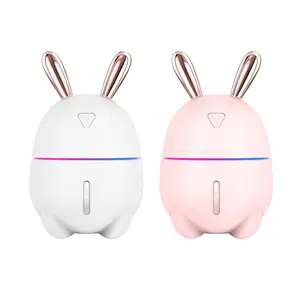 Cute Rabbit Mini USB Humidifier Large Mist Desktop Car Aroma Diffuser for Air Moisturizing