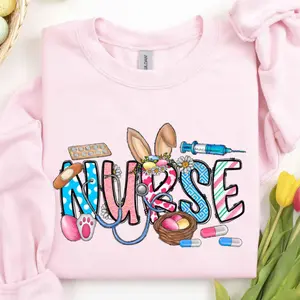 Easter Nurse Sweatshirt, Stethoscope Bunny Spring , Cute Spring Healthcare Worker Crewneck, Holiday Healthcare Shirt, Happy Easter Top
