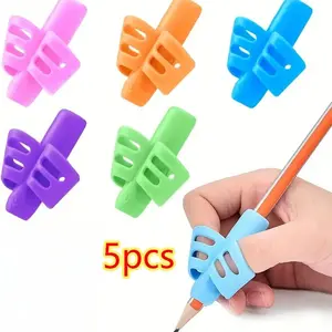 5-Piece Writing Grip Trainer Set, Innovative Pen Holder & Posture Corrector, Finger Clip Gripper for Lefties/righties Students