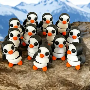 Penguin 3D printed mini miniature figure statue figurine