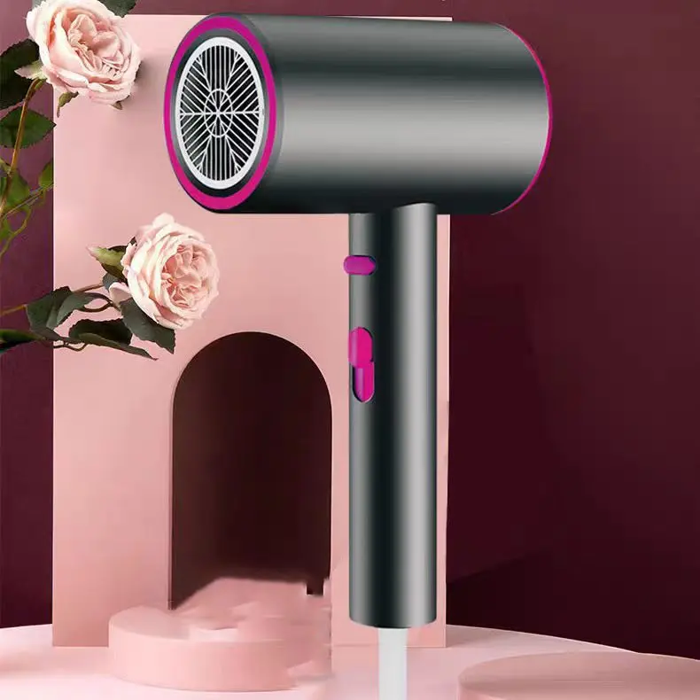 Hair Dryer with Diffuser, Powerful Blow Dryer for Women & Men, Fast-Drying Hair Dryer with Nozzle for Home, Salon, Travel