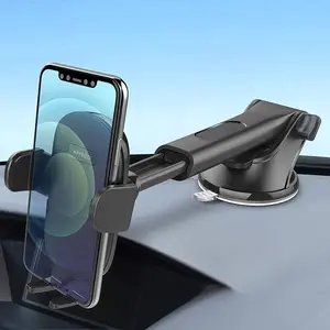 360 Car Phone Holder for Car with Strong Suction Cup Adjustable 360° Rotation Easy Installation for Smartphones GPS Navigation Hands-Free Driving