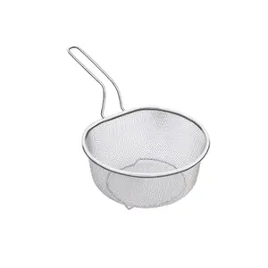 Stainless steel frying net, noodle strainer, french fry sieve, frying basket, hot pot strainer, noodle colander, kitchen strainer.