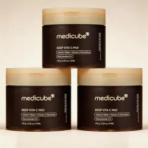 Medicube Deep Vita C Pads 70 Count | Brightening Exfoliating Toner Pads for Dark Spots & Uneven Skin Tone