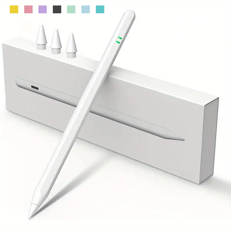 Stylus Pen for iPad 2018-2025, Palm Rejection, Tilt Sensitivity, USB-C Fast Charging, Active Digital Pencil Compatible with iPad Pro, iPad Air, iPad Mini & iPad 6th-10th Gen for Note Taking, Drawing, Sketching, Writing