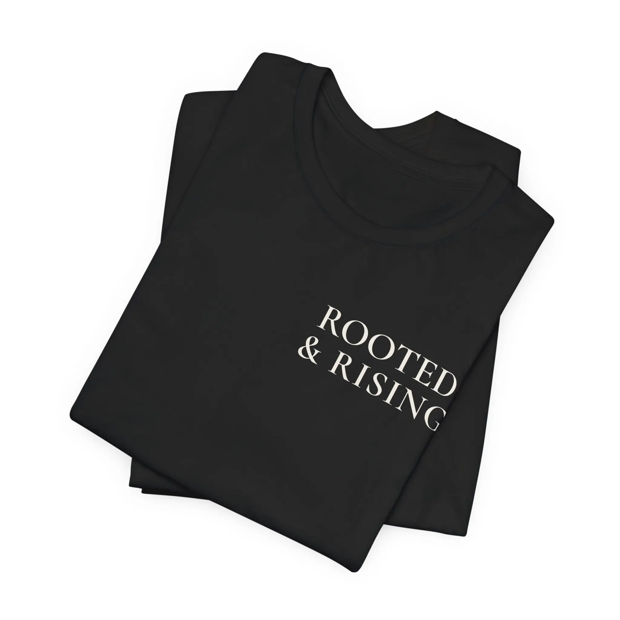 Rooted & Rising Minimalist Logo Tee