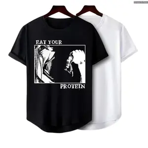 #AttackOnTitan Shirt, #EatYourProtein Shirt, Unisex Crew Neck Short Sleeve #Anime Shirt, #Anime Gifts, Gift For Him, Gift For Her , Solid Colors