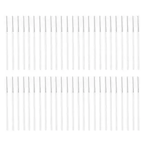 VOCOSTE 50 Pcs Disposable Eyelash Brush for Bathroom White
