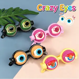 Funny Blinking Eye Novelty Glasses (Random Color), Interactive Winking Gag Eyewear, Best White Elephant & Party Gift
