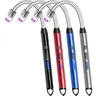 3/4-Pack Adult Electronic Lighter Set, USB-C Windproof Flameless Metal Torches with Long Flexible Neck, Child-Proof Lock, Included Batteries, LED Lights, Auto-Off Safety, Home Decor Gadgets for Kitchen Outdoor Cooking