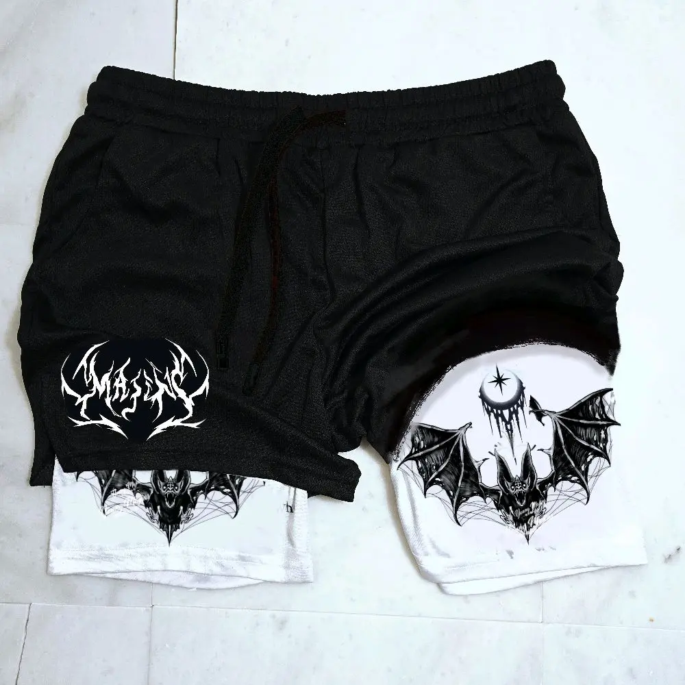Gothic "Double Layer" Gym Shorts Gothic "Double Layer" Gym Shorts