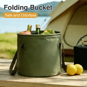 1 Count folding bucket, foldable clean water bucket for beach and camping
