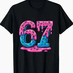 Six Seven Meme Ice Cream Drip T-Shirt adult clothes H6V