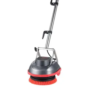 VEVOR Commercial Floor Scrubber Machine, Heavy Duty Floor Cleaner Polisher with 2 Wheels, Professional Electric Carpet Buffer, Max 1900 RPM, 43 FT Cord, 3 Pads 3 Brushes - All Floor Surfaces