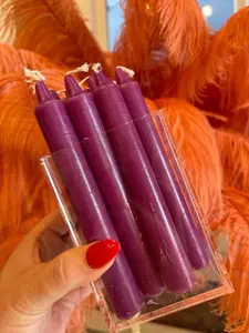 Purple Taper Candles
