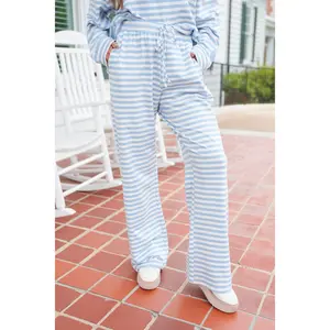 Striped Patch French Terry Pant