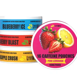 LyvWel Energy Pouches (3 Pack) (56mg & 72mg fuel/pouch) energy Decky + lip pillow+ pre-workout+ caffeine pouches +nootropics+caffeine pouches+upper Decky+energy pouches