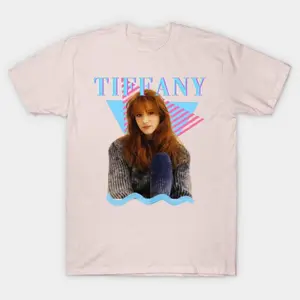 Vintage Tiffany 80S Singer Graphic Tee - Retro Pop Music Icon Shirt For Women Cotton Fit