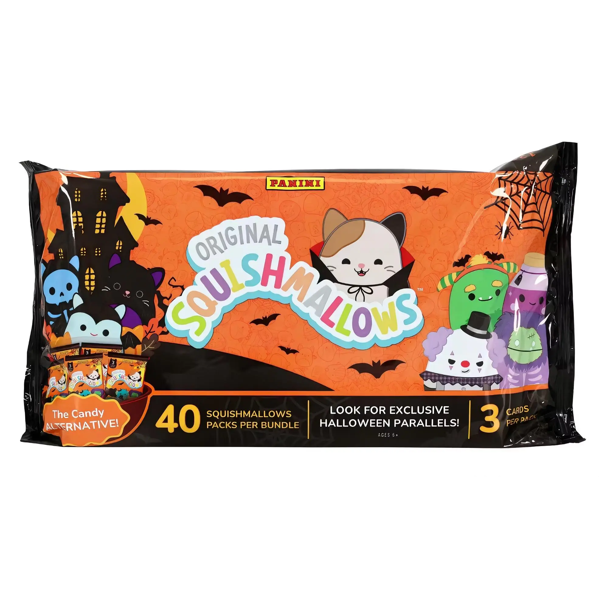 Panini Original Squishmallows Halloween Bundle - 40 Packs with Exclusive Parallels & 3 Cards per Pack