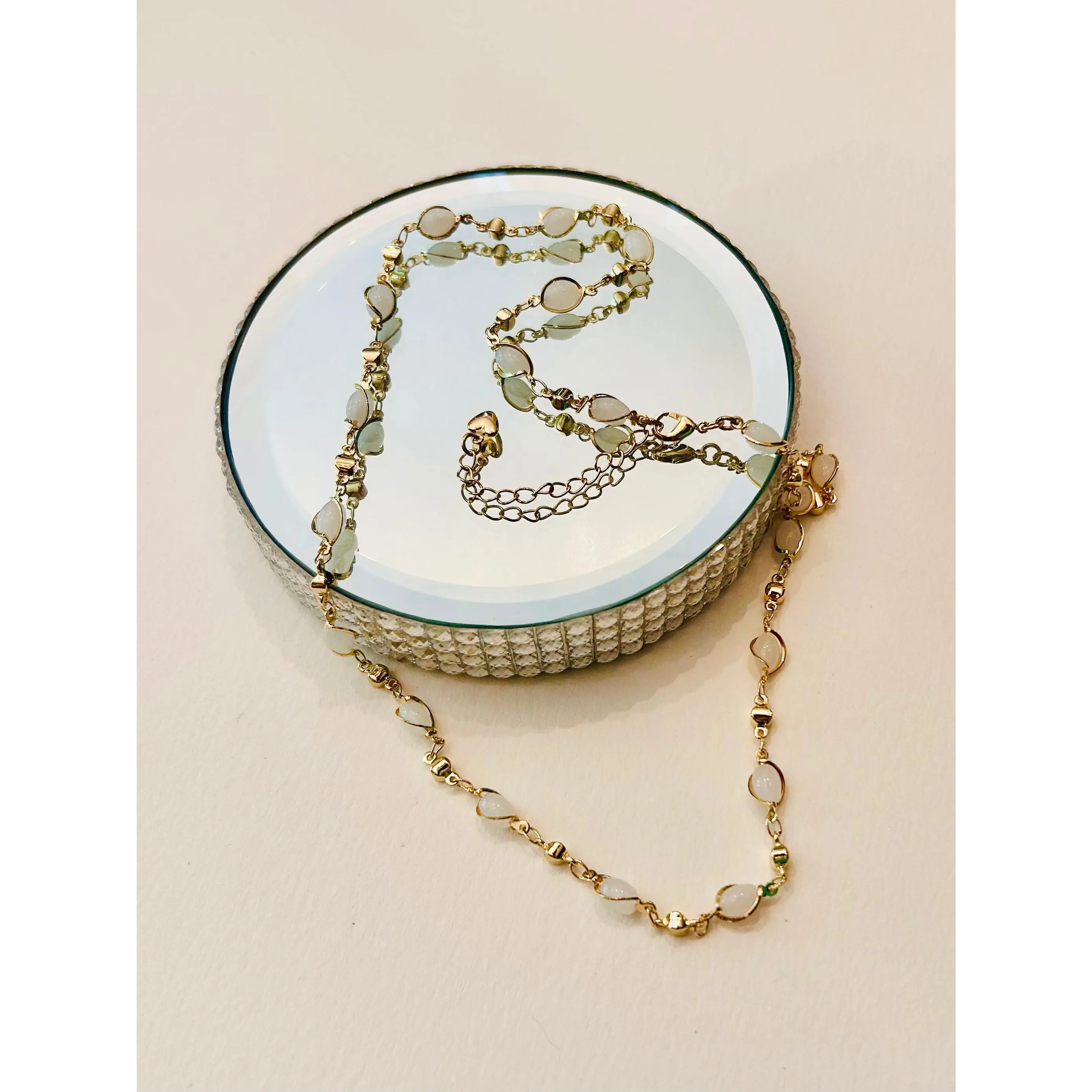 Gold Plated Opalite Necklace