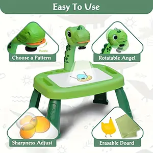 Transform your space with a smart projection drawing machine featuring dinosaur elements. Fun and interactive, perfect for creative play, learning, and decorating kids’ rooms.