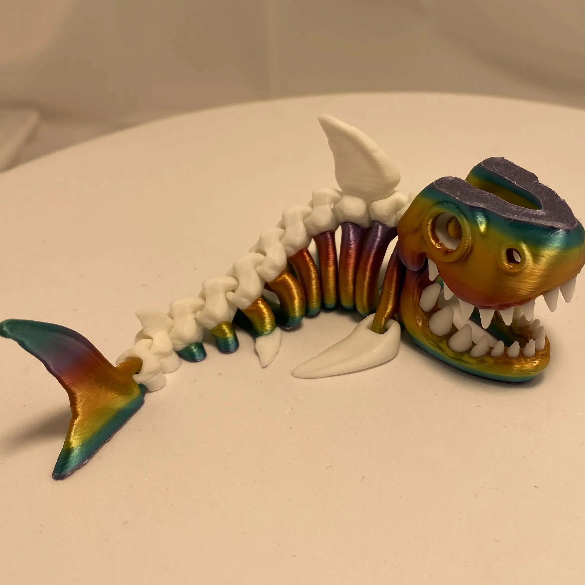 3D Printed Skeleton Shark Figurines