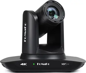 FoMaKo 4K PTZ Camera HDMI NDI AI Auto-Tracking Gen 3, 20X Optical Zoom, NDI PTZ Camera 4K for Church Worship,(NDI License Included, Official NDI HX3 Certified) K20UH NDI Version