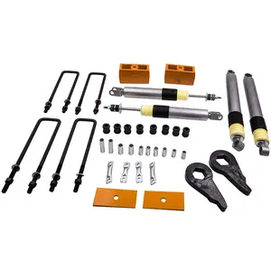 3 inch Lift Kit Shocks Boots compatible for Chevy Silverado Sierra 1500 1999-2007