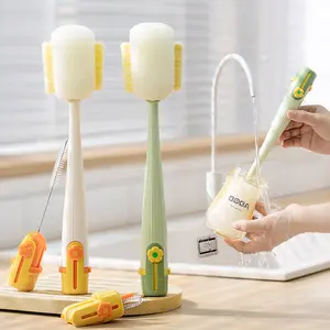 5-in-1 Multifunctional Bottle Cleaning Brush - Cup Lid & Straw Cleaner, Ideal for Home Kitchen, Baby Bottles & Coffee Mugs