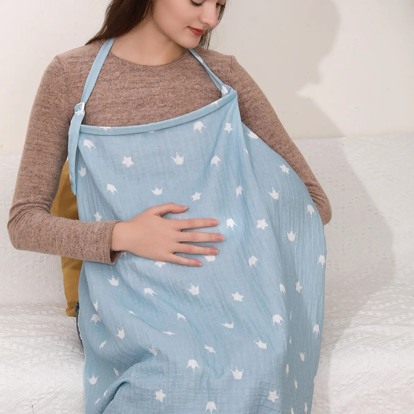 Women's Nursing Towel, Lightweight Breathable Design, Perfect for Maternity, Pregnancy, Postpartum, Mummy, Mom, Daily Essential, Soft, Comfortable and Care