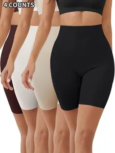 Women's Solid High Waist Shapewear Shorts, Underwear, Tummy Control Butt Lifting Shapewear Bottoms, Ladies Shapewear for All Seasons