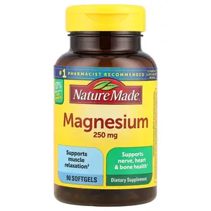 Nature Made Magnesium, 250 mg, 90 Softgels