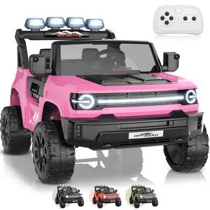Hikole XL 24V 4WD Ride On Truck for Kids – 2-Seater Electric UTV w/ Remote, Bluetooth, LED Lights & Storage, Christmas Gifts for kids 2025